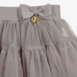Angel's Face Charm Tutu Skirt - Ash Grey