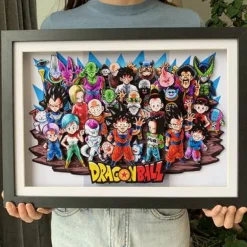 3D Quilling Paper Craft - Dragon Ball Portrait