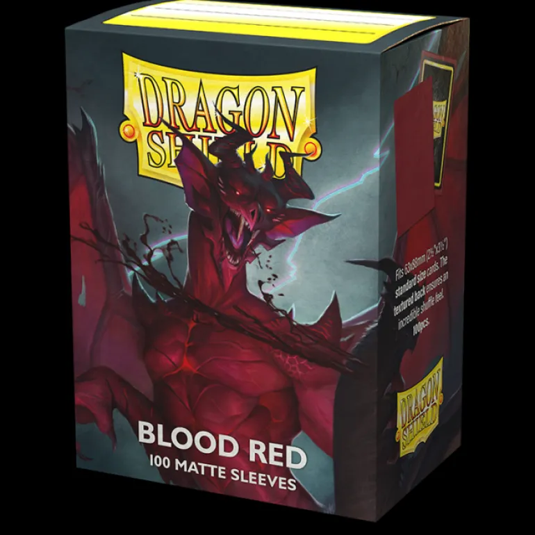 Dragon Shield: Blood Red - Matte Sleeves - Standard Size (100)