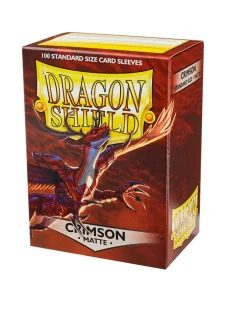 Dragon Shield: Crimson - Matte Sleeves - Standard Size (100)
