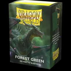 Dragon Shield: Forest Green - Matte Sleeves - Standard Size (100)