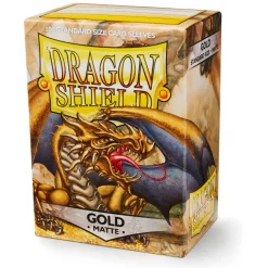 Dragon Shield: Gold - Matte Sleeves - Standard Size (100)