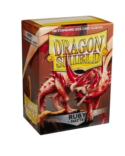 Dragon Shield: Ruby - Matte Sleeves - Standard Size (100)