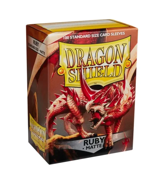 Dragon Shield: Ruby - Matte Sleeves - Standard Size (100)