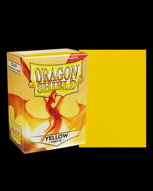 Dragon Shield: Yellow - Matte Sleeves - Standard Size (100)