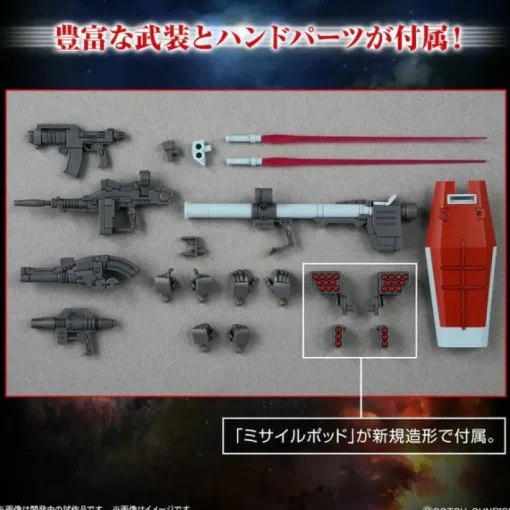 GUNDAM - HG 1/144 GM (SHOULDER CANNON / MISSILE POD)