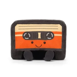 JELLYCAT AMUSEABLES CASSETTE TAPE BLACK 7X18X20CM