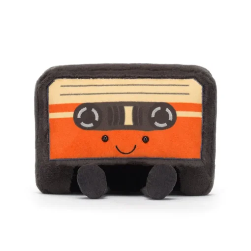 JELLYCAT AMUSEABLES CASSETTE TAPE BLACK 7X18X20CM