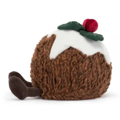 JELLYCAT AMUSEABLES CHRISTMAS PUDDING BROWN 12X13X17 CM