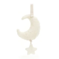 JELLYCAT AMUSEABLES MOON MUSICAL PULL CREAM 6X15X28CM