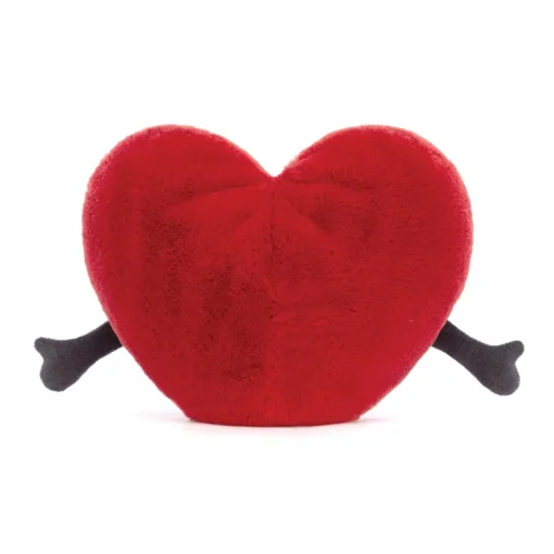 JELLYCAT AMUSEABLES RED HEART LARGE RED & BLACK 7X19X17 CM