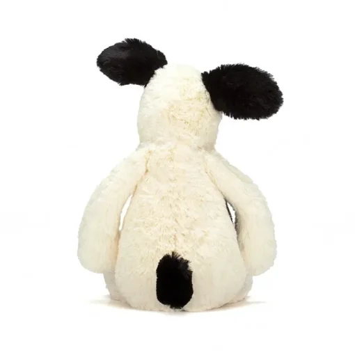 JELLYCAT BASHFUL BLACK & CREAM PUPPY LITTLE (SML) MONOCHROME 18X8X9 CM