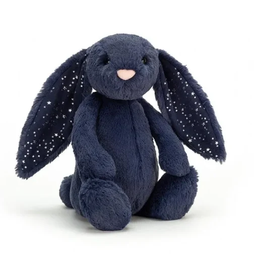 JELLYCAT BASHFUL STARDUST BUNNY ORIGINAL (MED) BLUE 9X12X31 CM