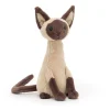 JELLYCAT IRIS SIAMESE CAT BROWN 3X2X27 CM