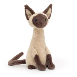 JELLYCAT IRIS SIAMESE CAT BROWN 3X2X27 CM