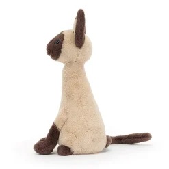 JELLYCAT IRIS SIAMESE CAT BROWN 3X2X27 CM