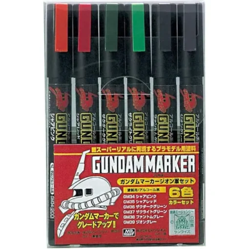 Mr. Hobby GSI Creos Gundam Marker - Zeon Marker Set