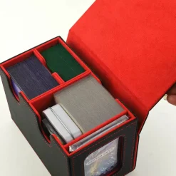 MUNTO - Trading Card Game Pro Deck Box - Black/Blue (160+ Cards)