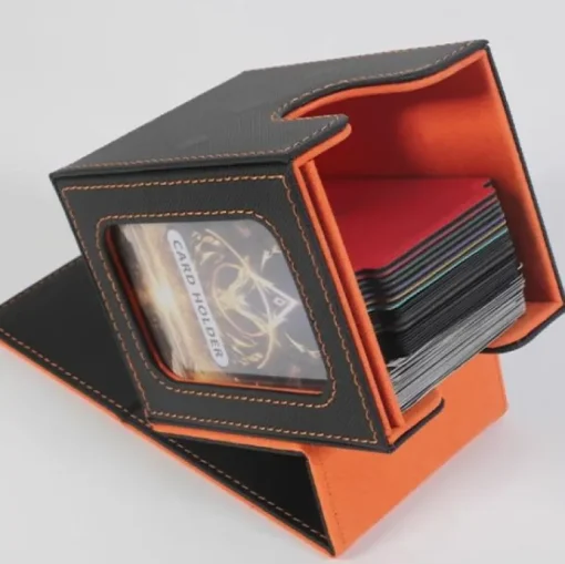 MUNTO - Trading Card Game Deck Box - Black/Grey (100+ Cards)