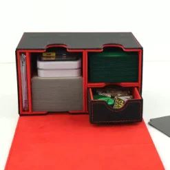 MUNTO - Trading Card Game Pro Deck Box - Black/Blue (160+ Cards)