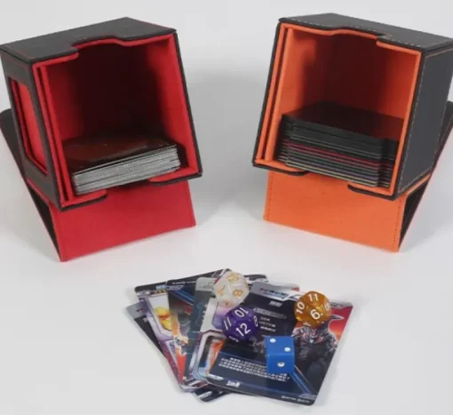 MUNTO - Trading Card Game Deck Box - Black/Grey (100+ Cards)