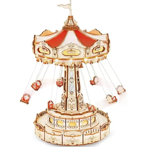 Robotime ROKR DIY Music Box 3D Wooden Puzzle EA02 Swing Ride