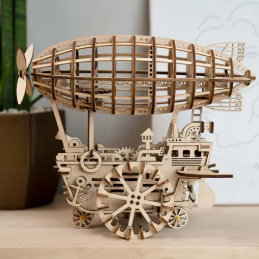 Robotime ROKR Air Vehicle LK702 Mechanical Airship Plane Model