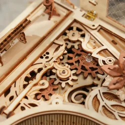 Robotime ROKR Magic Piano Mechanical Music Box 3D Wooden Puzzle AMK81