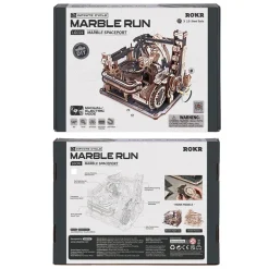 Robotime ROKR Marble Spaceport Marble Run 3D Wooden Puzzle LGC01