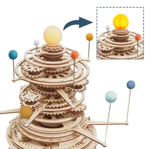 Robotime ROKR Mechanical Orrery ST001 3D Wooden Puzzle