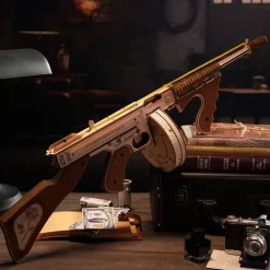 Robotime ROKR Thompson Submachine Toy Gun 3D Wooden Puzzle LQB01