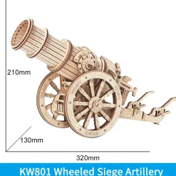 Robotime ROKR Wheeled Siege Artillery KW801