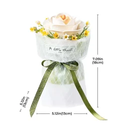 Robotime ROKR White Camellia DIY 3D Puzzle Model AF011