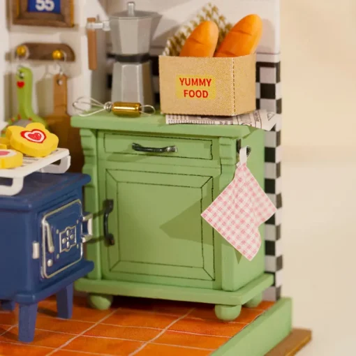 Robotime Rolife Afternoon Baking Time DIY Miniature House DS029