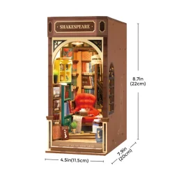 Robotime Rolife Bookstore DIY Book Nook Shelf Insert Kit TGB07