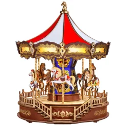 Robotime Rolife Classic Carousel 3D Wooden Puzzle AMC01