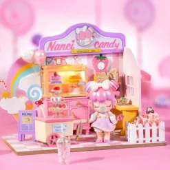 Robotime Rolife DIY Miniature Dollhouse DG151 Nanci Candy House + Figure