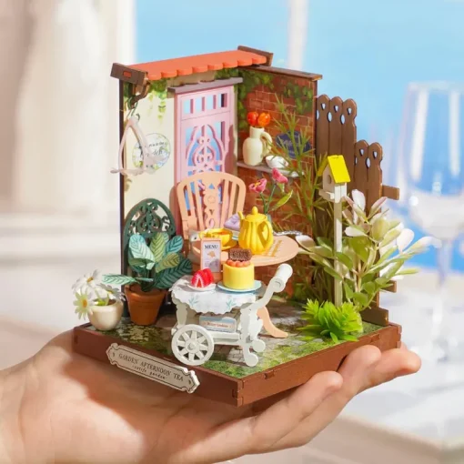 Robotime Rolife Fancy Tea Yard DIY Miniature House DS038