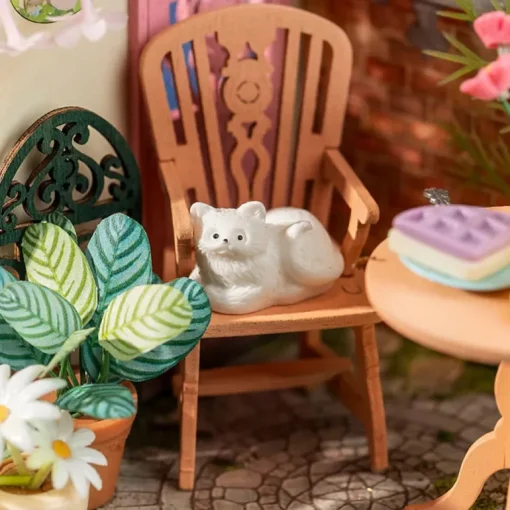 Robotime Rolife Fancy Tea Yard DIY Miniature House DS038