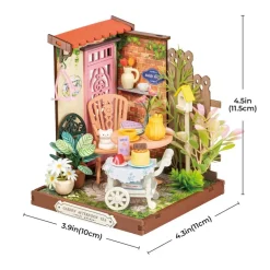 Robotime Rolife Fancy Tea Yard DIY Miniature House DS038