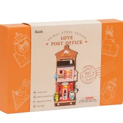Robotime Rolife Love Post Office DIY Wall Hanging Miniature House Kit DS021