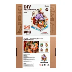 Robotime Rolife Sea Holiday Restaurant DIY Miniature House DS039