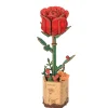 Robotime Rowood DIY Wooden Flower Red Rose 3D Wooden Puzzle TW042