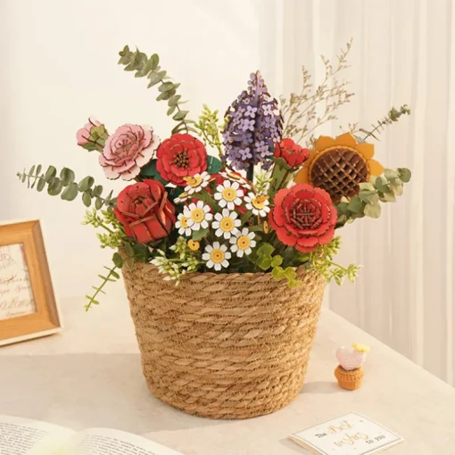 Robotime Rowood DIY Wooden Flower Chamomile 3D Wooden Puzzle TW061