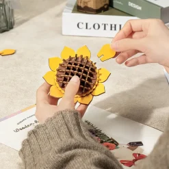 Robotime Rowood DIY Wooden Flower Bouquet TW01H 3D Wooden Puzzle