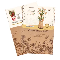 Robotime Rowood DIY Wooden Flower Chamomile 3D Wooden Puzzle TW061