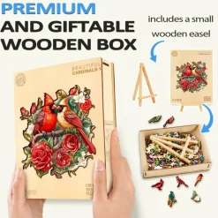 Woodbests - Beautiful Cardinal Wooden Jigsaw Puzzle (160-200pcs)