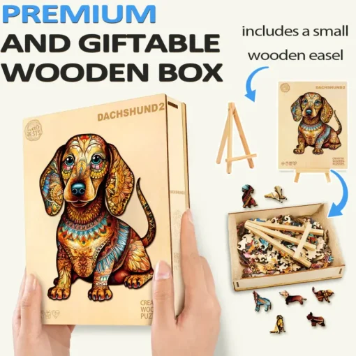 Woodbests - Dachshund 2 Wooden Jigsaw Puzzle (90-120pcs)