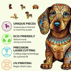 Woodbests - Dachshund 2 Wooden Jigsaw Puzzle (90-120pcs)