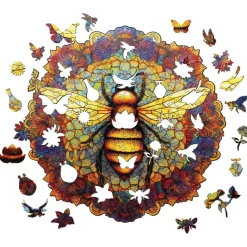 Woodbests - Mandala Bee Wooden Jigsaw Puzzle (90-120pcs)